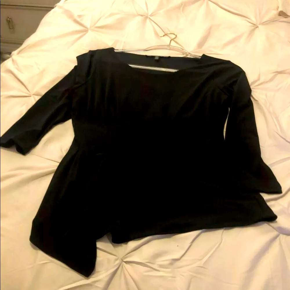 White House Black Market - Black 3/4 sleeve top